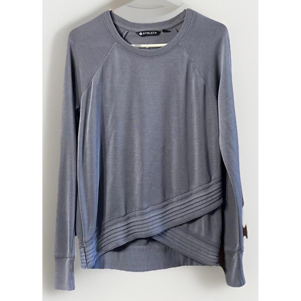 Athleta Serenity Criss Cross Long Sleeve Sweatshirt Size XS